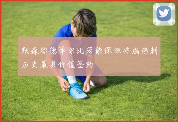 默森称德泽尔比若能保级将成热刺历史最具价值签约